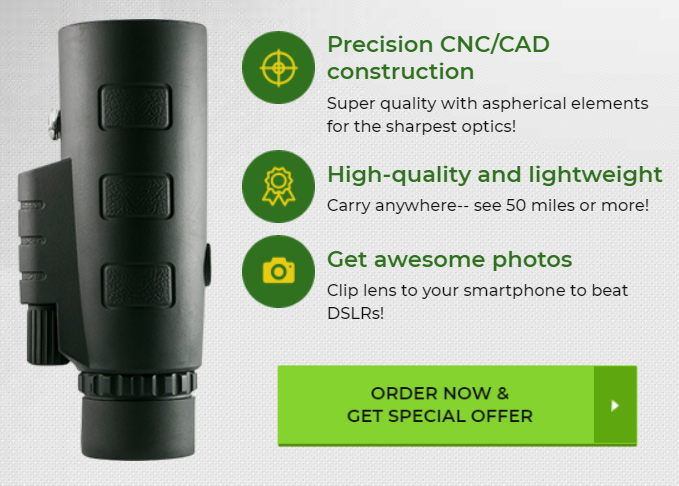 High-Definition Monocular with Smartphone Attachment & Tripod – Waterproof Design
