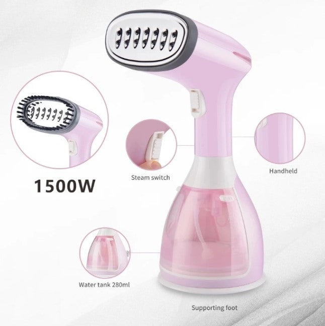 280W Vertical Clothes Steamer with 1500ml Tank – Quick Heat Up