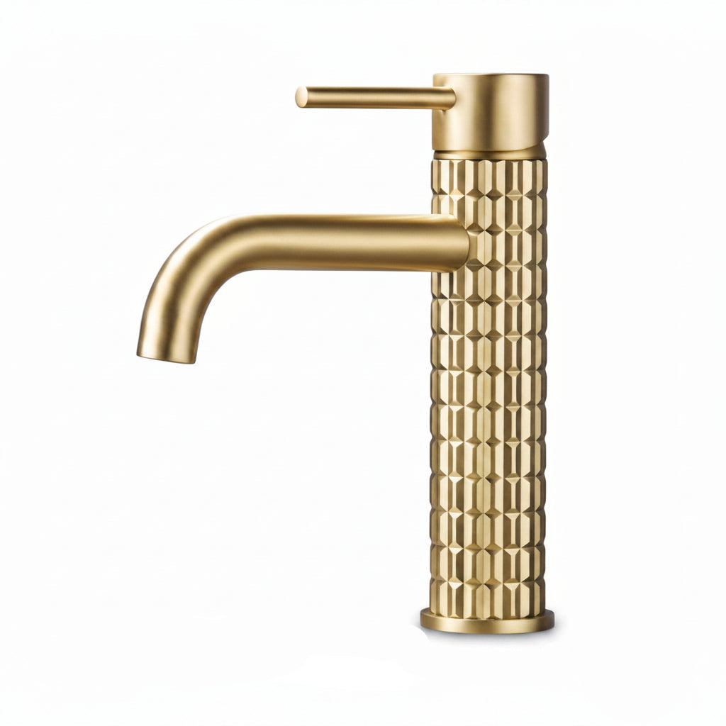 Sophisticated Brass Basin Faucet with Dual Temperature Control