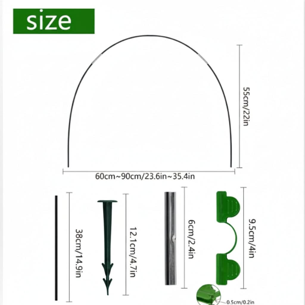 EcoGrow – 5-Piece Outdoor Plant Protection Tunnel