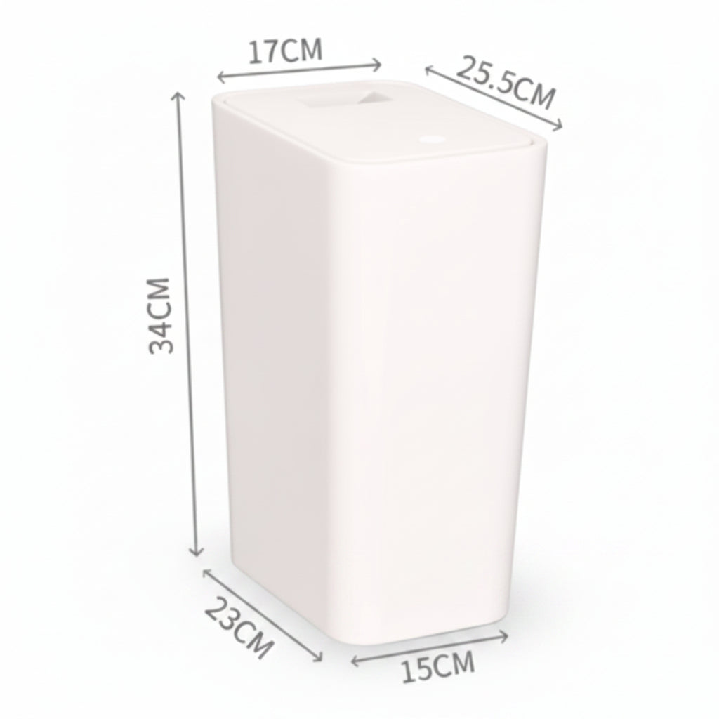 Sleek Touch-Open 12L Compact Waste Bin