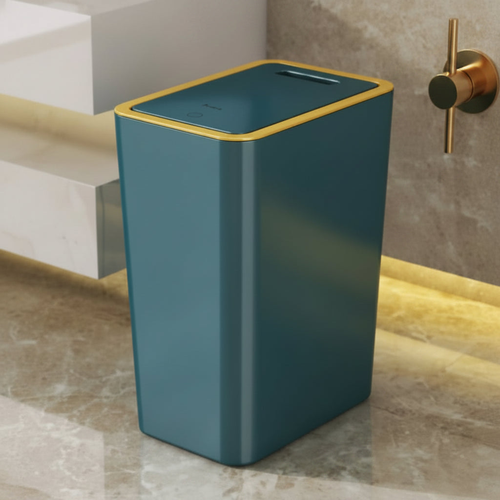 Sleek Touch-Open 12L Compact Waste Bin