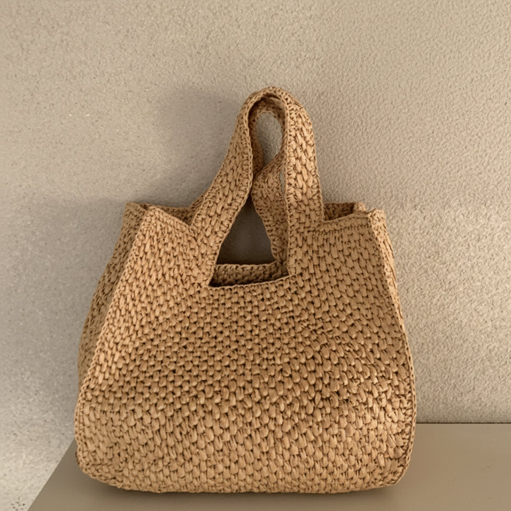 Seaside Chic – Artisan Woven Beach Tote Bag