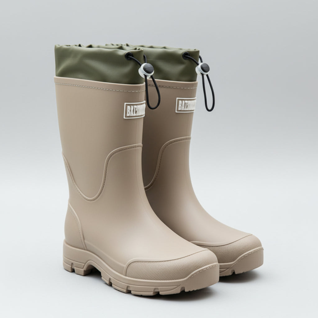 AquaGuard Mid-Calf Waterproof Boots with Non-Slip Sole