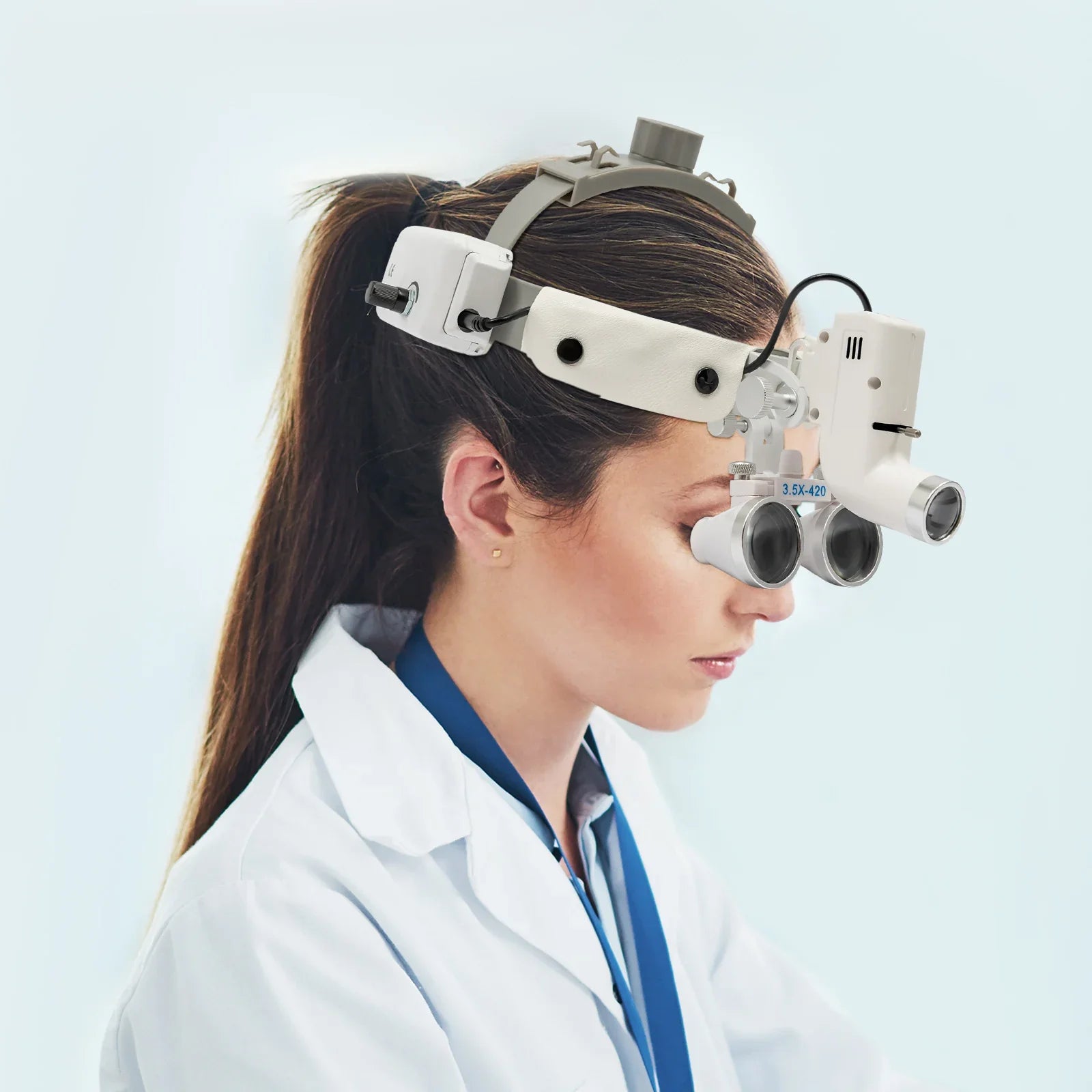 VisionPro 3.5X Head-Mounted Magnifier with LED Light for Detail Work