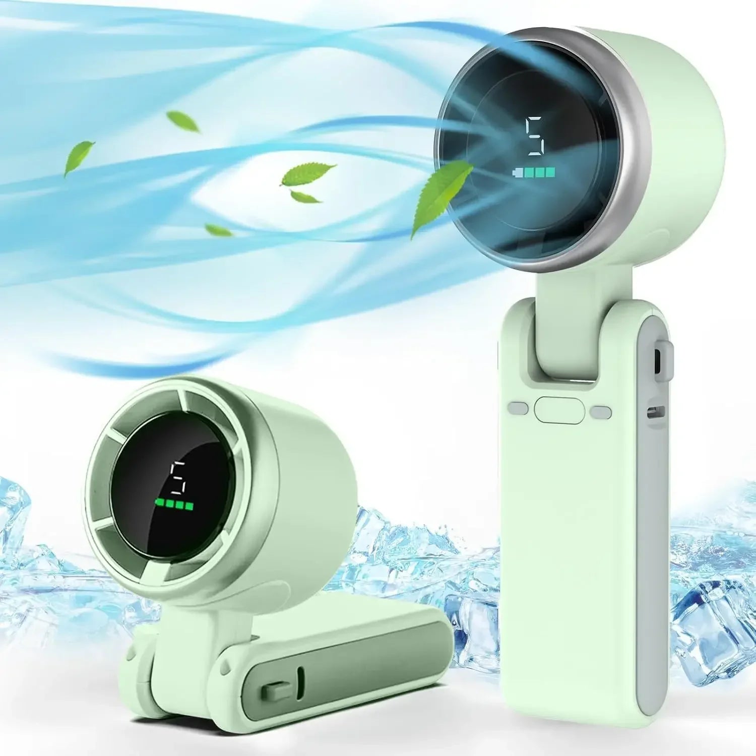 BreezeBuddy Rechargeable Personal Fan – 5-Speed Compact Fan with Remote Control