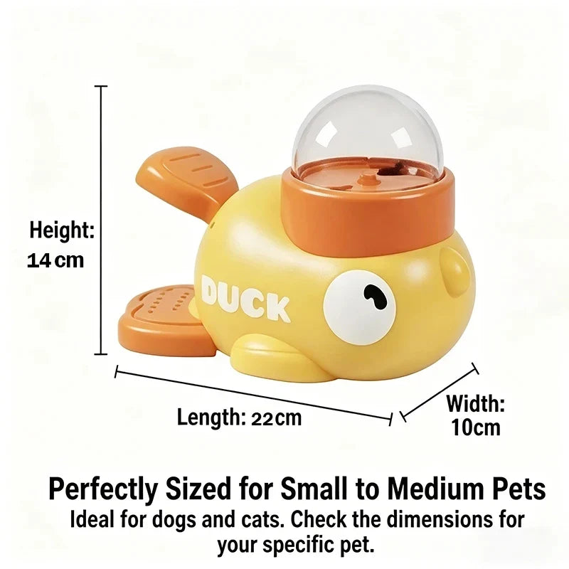 WaddleFeeder | Engaging Dog Puzzle Slow Feeder | 2-in-1 Fun and Training Toy with Playful Duck Design