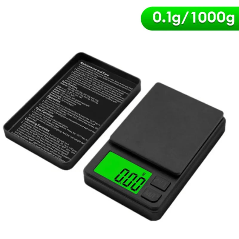 Pocket Precision Scale 1000g x 0.1g | Compact Digital Weighing Tool