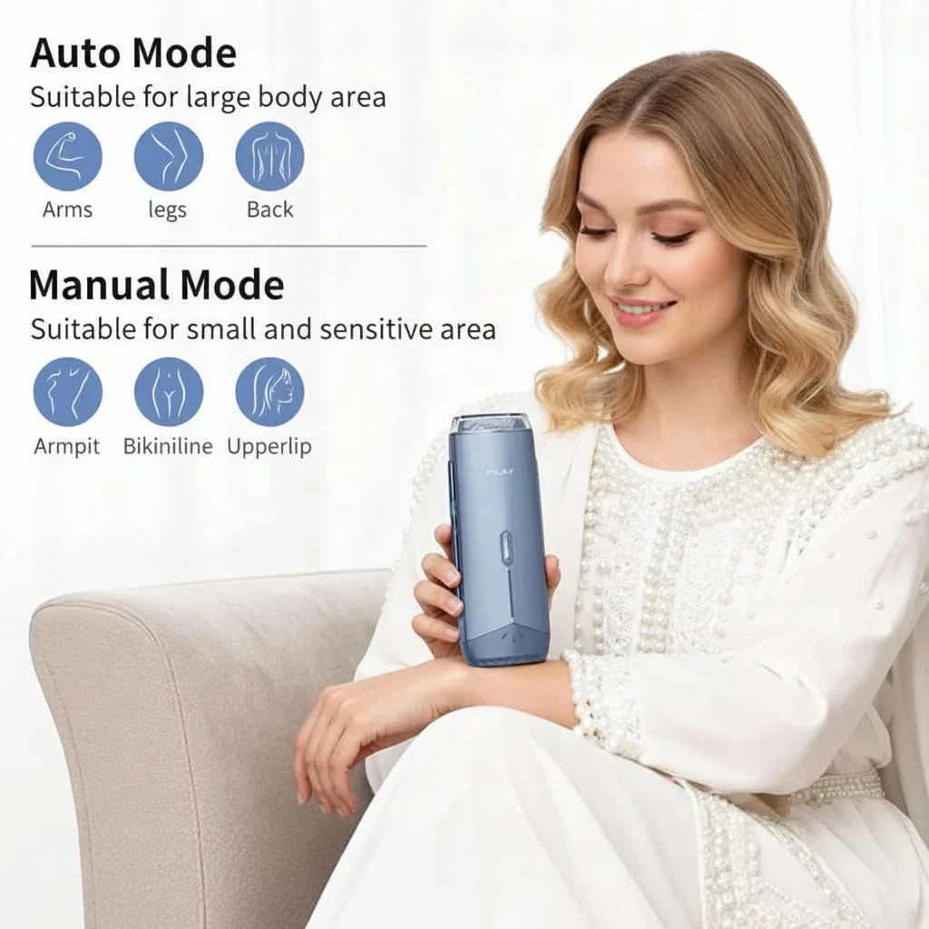 ChillGlow - Effortless Hair Removal Device for Home Comfort