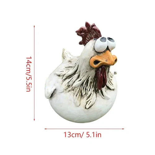 Playful Poultry Garden Statues – Charming Outdoor Decor