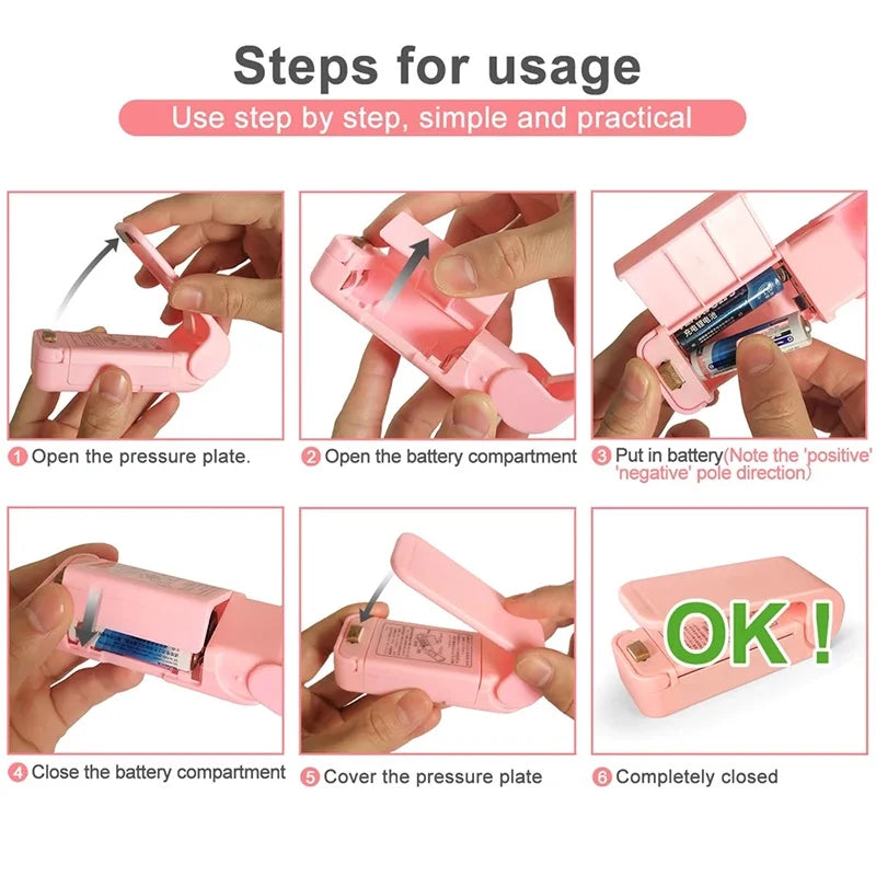 SnackGuard Portable Heat Sealer – Handheld Bag Sealing Solution