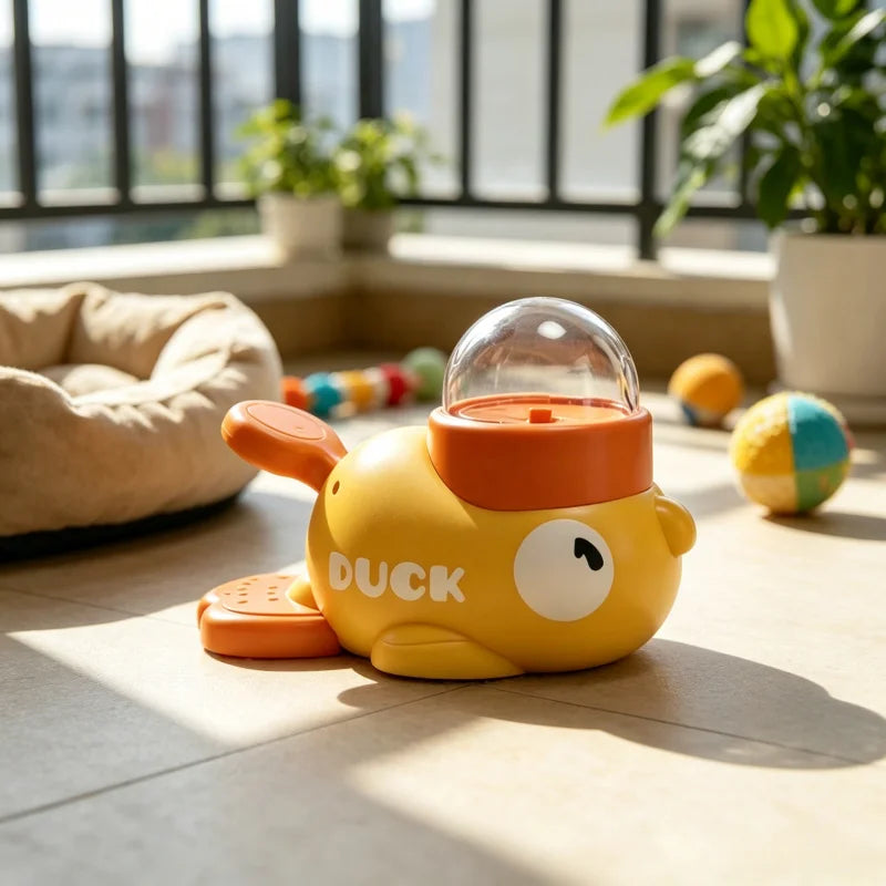 WaddleFeeder | Engaging Dog Puzzle Slow Feeder | 2-in-1 Fun and Training Toy with Playful Duck Design