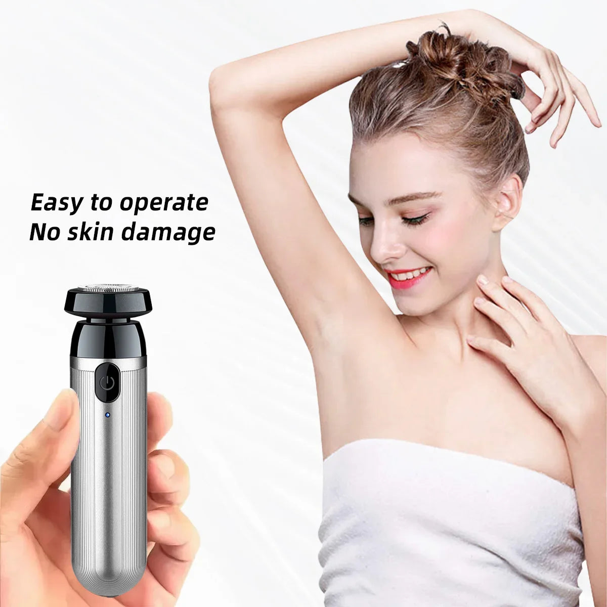 TravelMate Compact Electric Razor for Men – Rechargeable Shaver with Quick Charge & Easy Maintenance