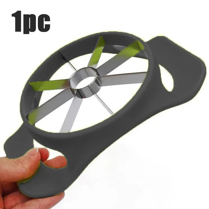 SwiftSlice Pro Stainless Steel Apple Cutter | 8-Blade Precision Slicer for Effortless Fruit Prep