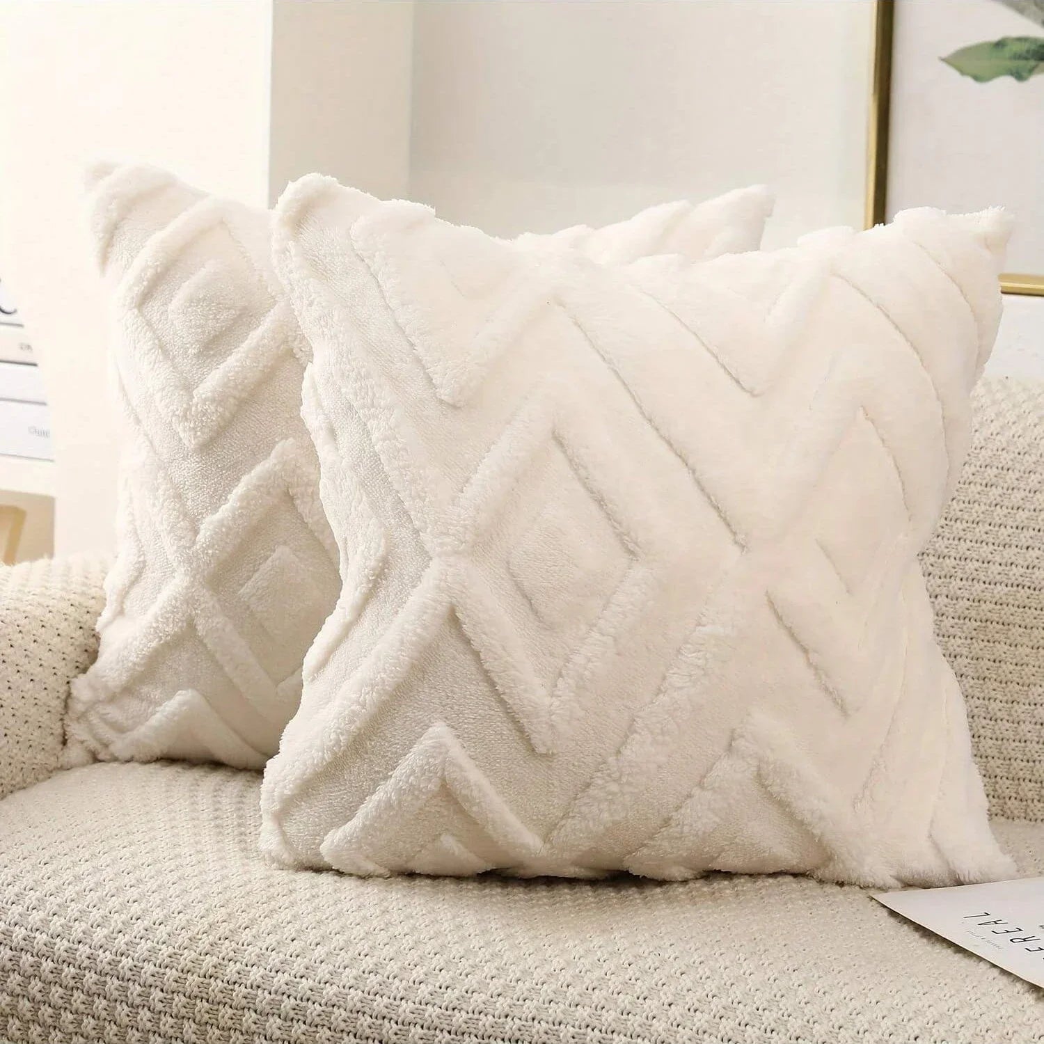 Textured Fabric Cushion Cover for Standard Cushions