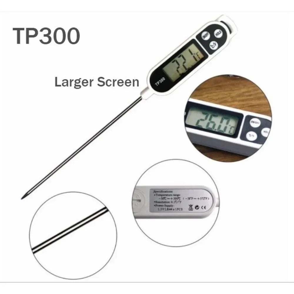 Precision Cooking Thermometer | Fast-Read Digital Display for Meats & More