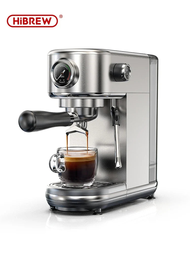 BrewMaster 20-Bar Espresso Maker | Semi-Automatic Coffee Machine with Milk Frother