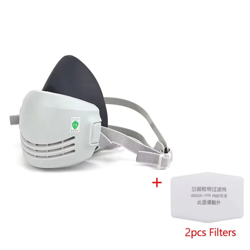 Versatile Cotton Work Mask with Customizable Fit – Reusable Half Face Covering for Daily Tasks