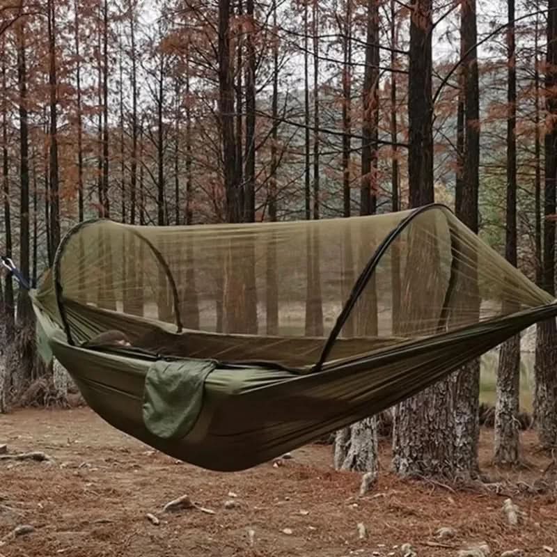 SereneNest – Portable Camping Hammock with Mosquito Netting