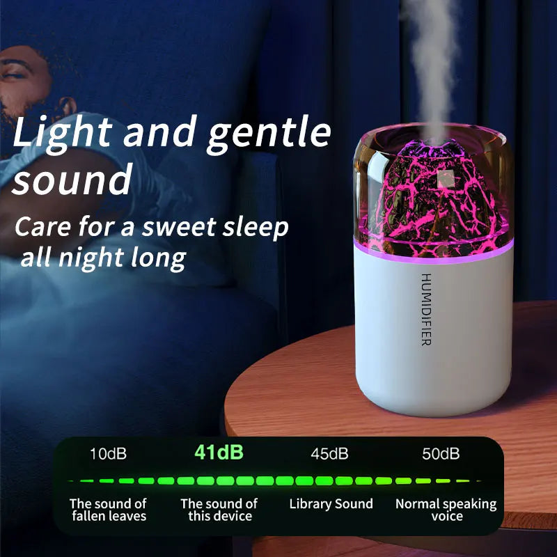 AromaWave Volcano Mist Diffuser & Humidifier with Light