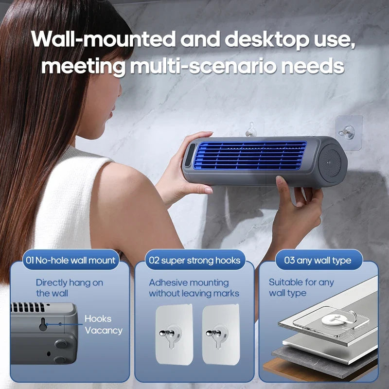 BreezeMate Rechargeable Personal Fan – 3-Speed Portable Airflow for Home & Travel