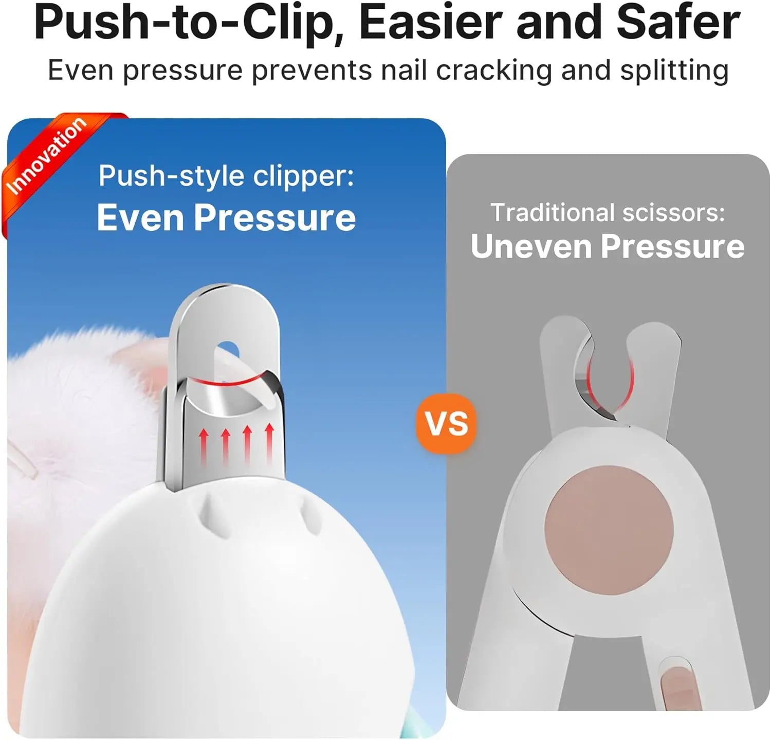 PawPerfect Nail Clippers with Safety Shield – Stainless Steel Pet Trimmer for Precise Grooming