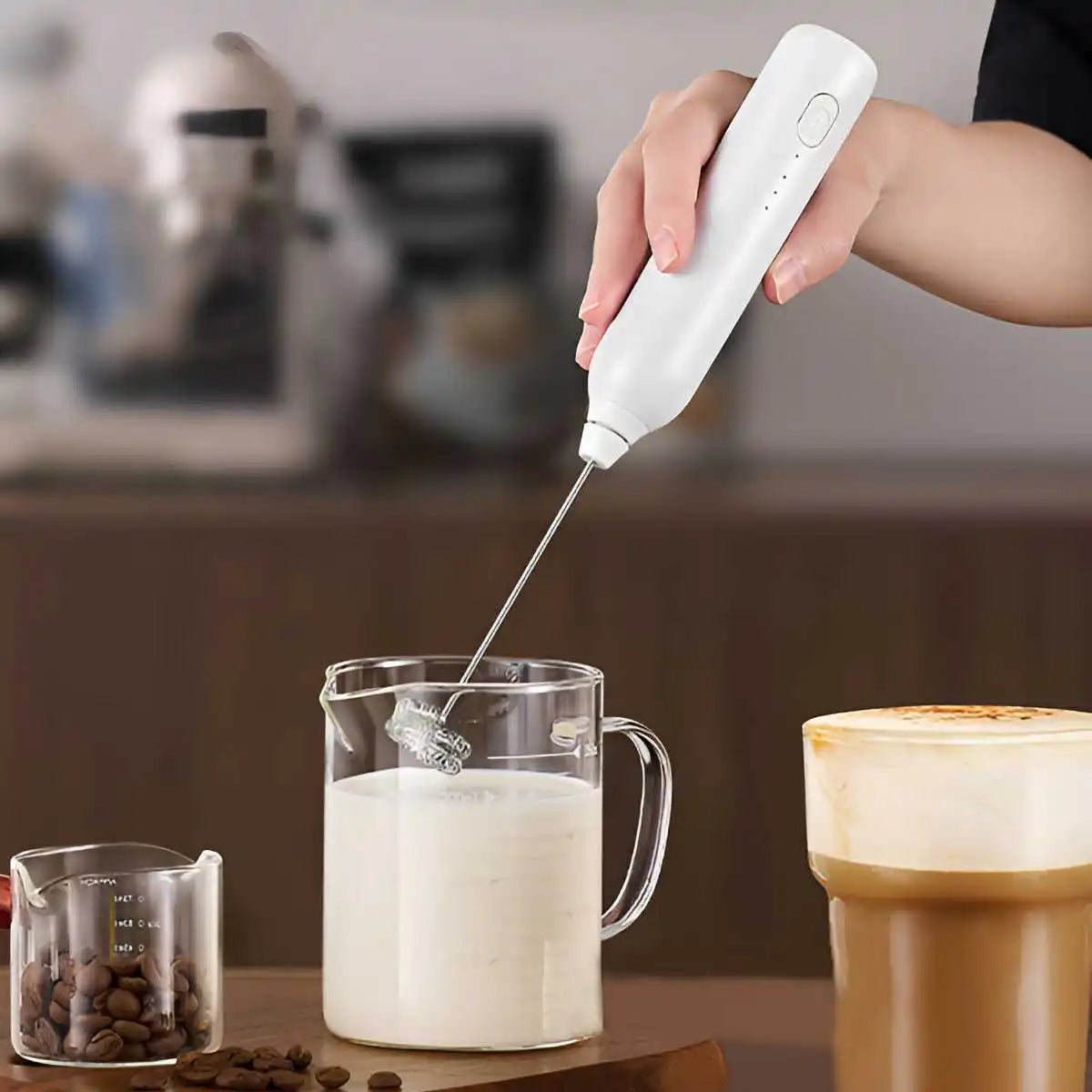 BrewMaster Portable Mixer | Rechargeable Handheld Frother & Beater