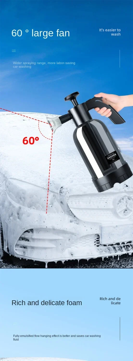 Effortless Foam Cleaning Sprayer for Cars and Home