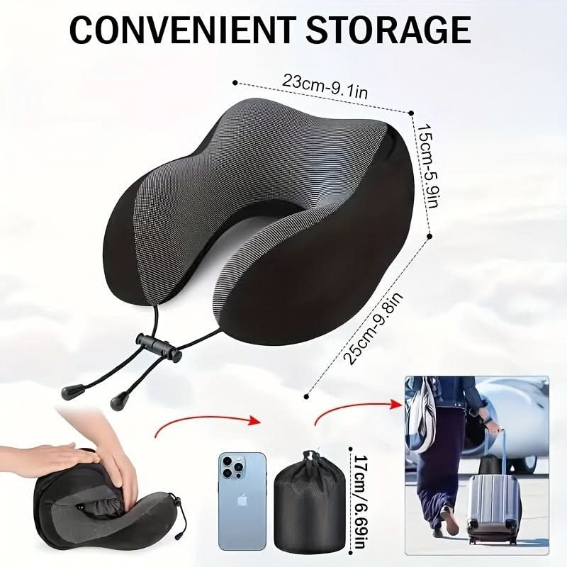 SnugNest – U-Shaped Hooded Cushion for Ultimate Relaxation