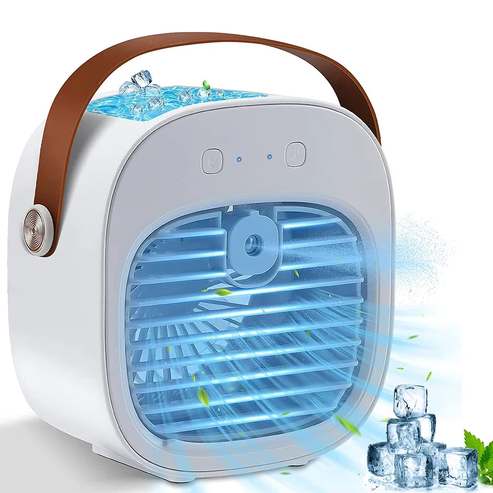 BreezeBuddy Rechargeable Mini Air Cooler – Portable Personal Fan for Travel & Home