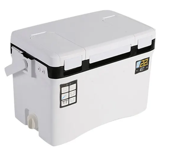 Cooler Box for Fishing with Air Vents and Extended Cold Retention