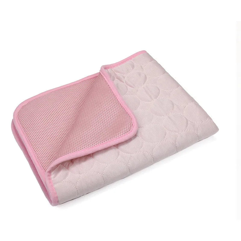 ChillNest Pet Resting Mat – Soft Cotton Cooling Pad for Pets