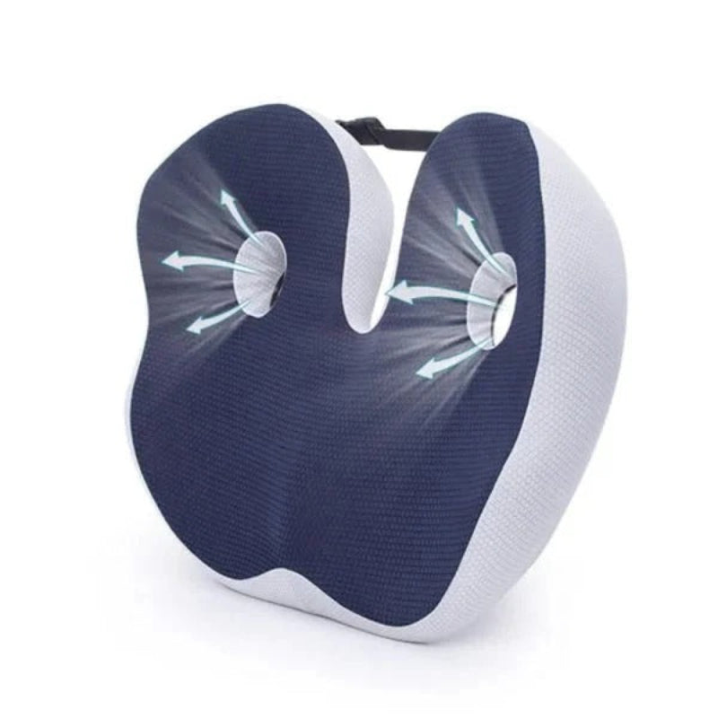 ErgoComfort Seat Cushion with Removable Cover - Multi-Color Options