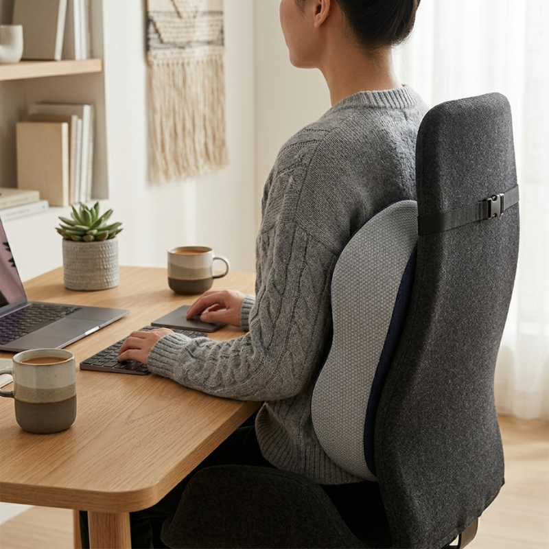 ErgoComfort Seat Cushion with Removable Cover - Multi-Color Options