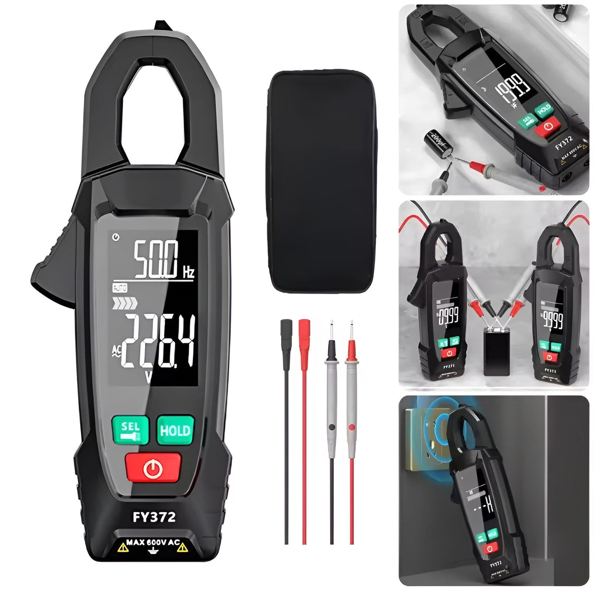 Smart Clamp Meter for AC and DC Voltage Measurement