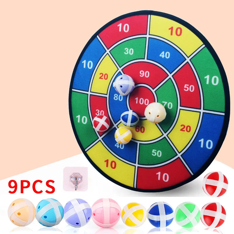 Family Fun Target Toss Game with Sticky Balls for Kids