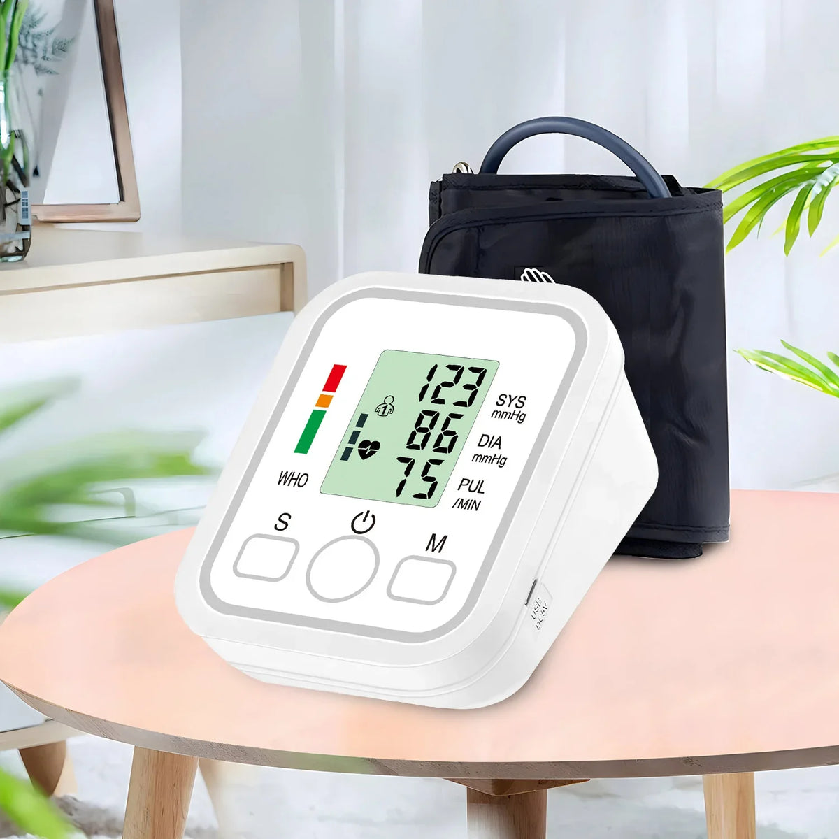 SmartLife Automatic Upper Arm Blood Pressure Tracker – User-Friendly Digital Monitor for Home Health Checks