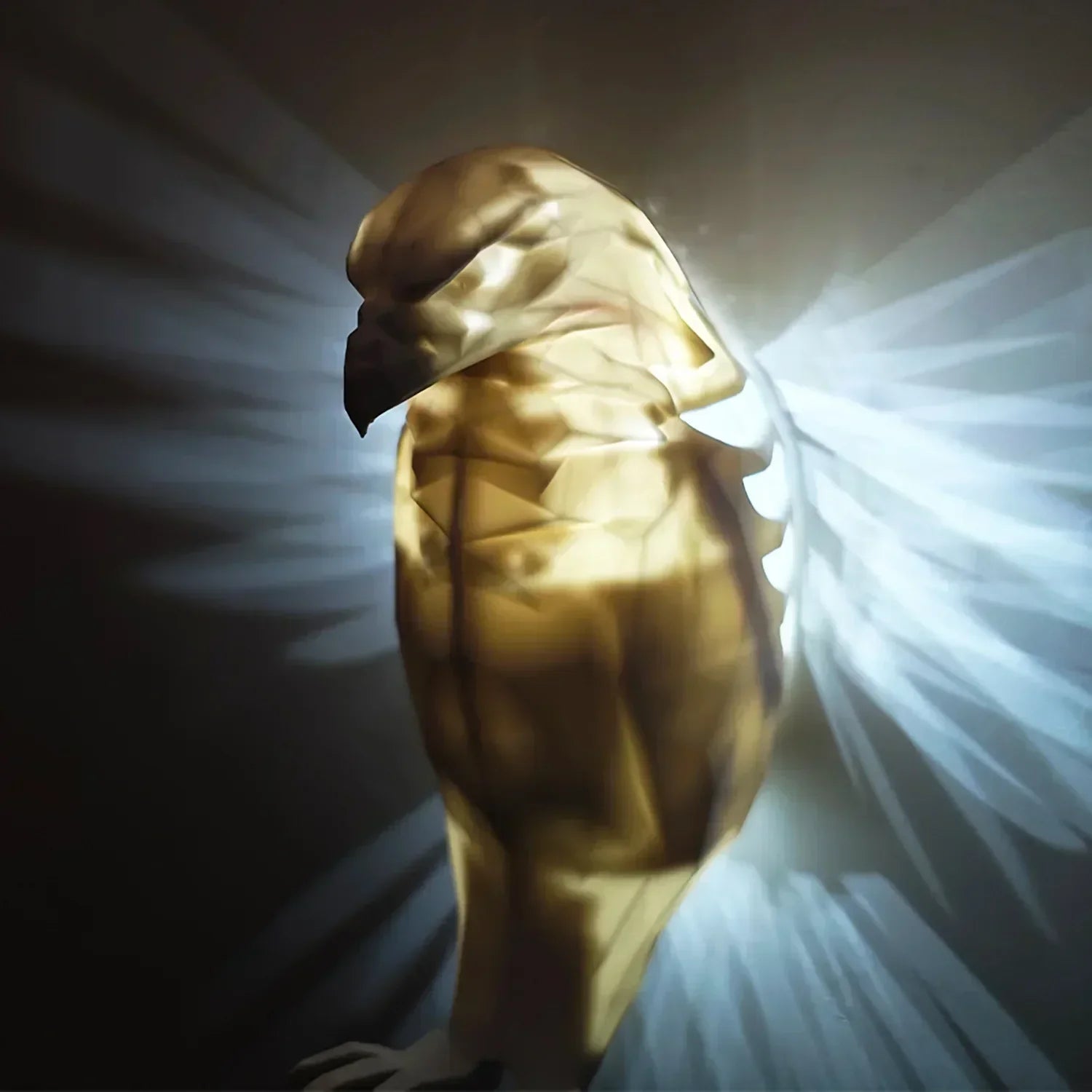Wall Lamp with Luminous Wings Design