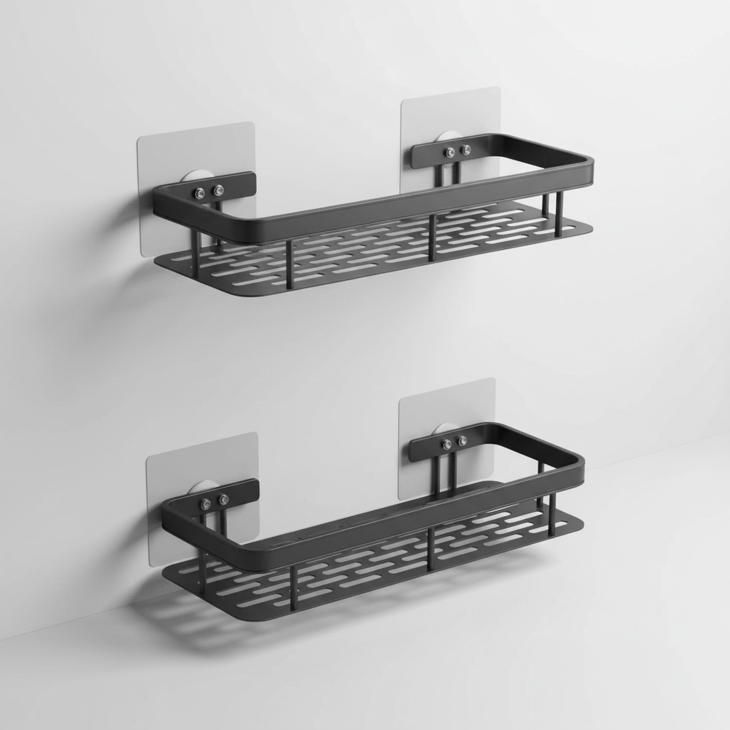 Adhesive Bathroom Storage Shelf