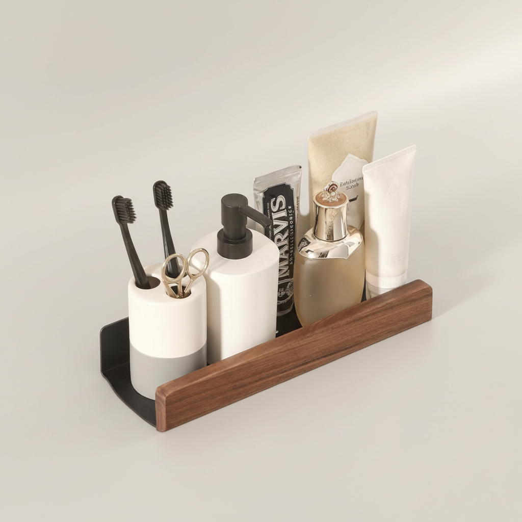 AquaWood Self-Stick Floating Shelf for Walls
