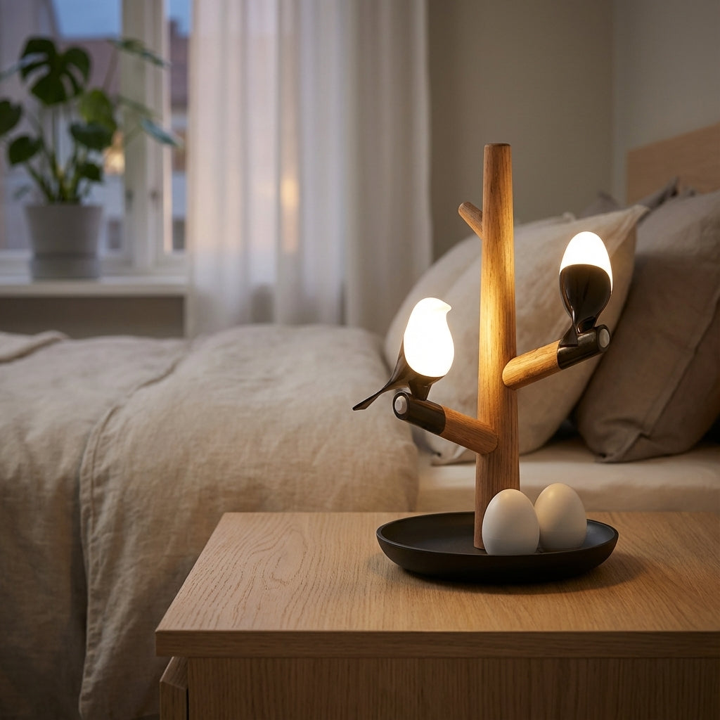 Touch-Sensitive Table Lamp with Adjustable Brightness