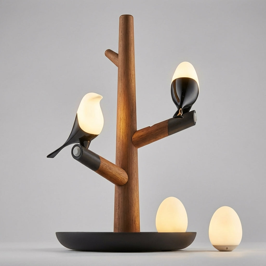 Touch-Sensitive Table Lamp with Adjustable Brightness