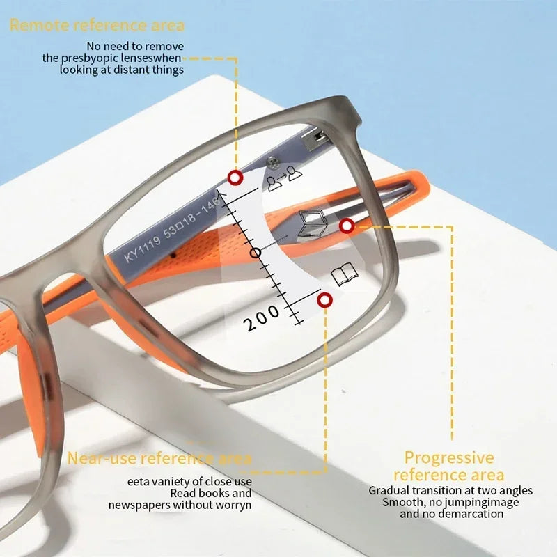 Visionary Multifocal Blue Light Glasses for Daily Use