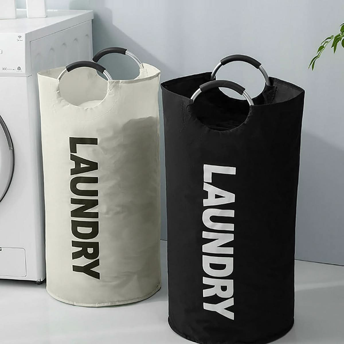 AquaGuard – Stylish Waterproof Laundry Basket with Easy Carry Handles