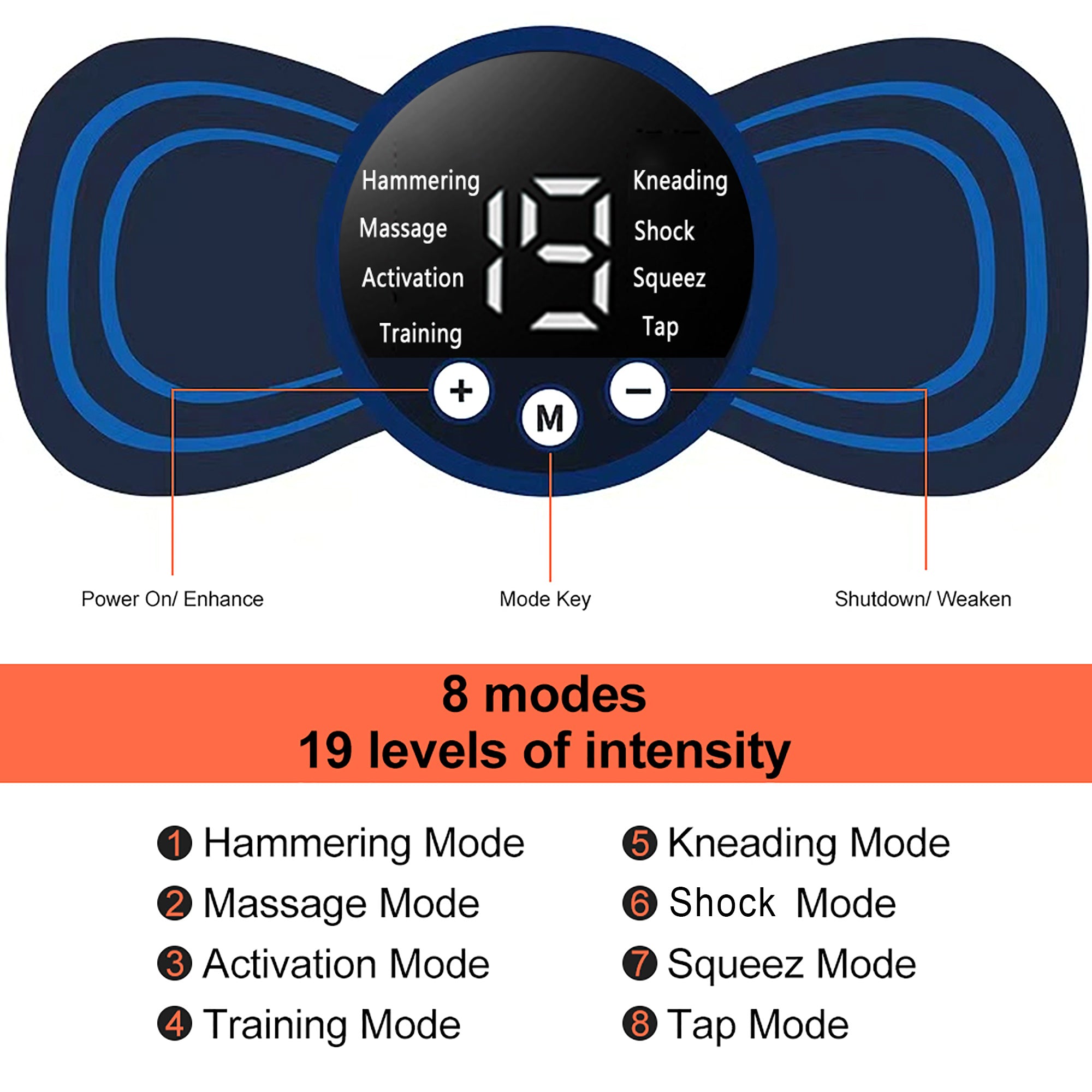Smart EMS Neck Relaxer with Customizable Settings