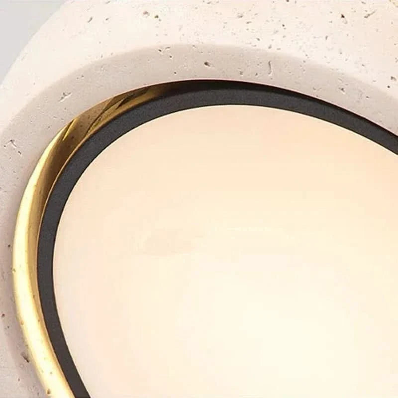 Serene Stone Ceiling Fixture for Tranquil Spaces