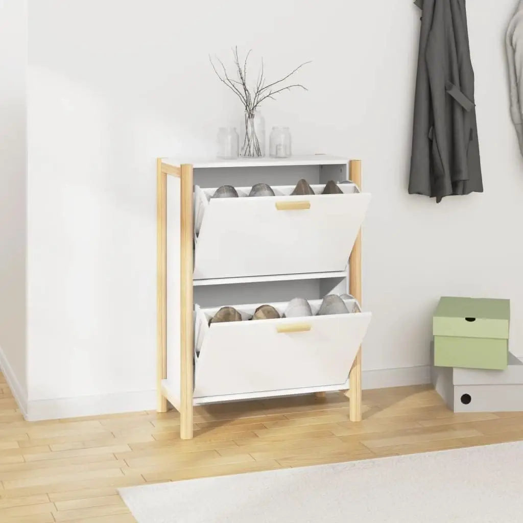 Shoe Storage Cabinet with Doors for Entryway – Slim Design