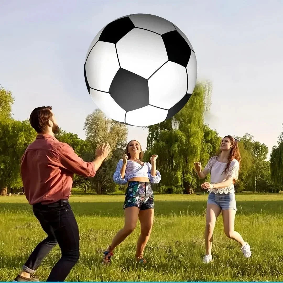 Family Fun with the MegaPlay Inflatable Soccer Sphere