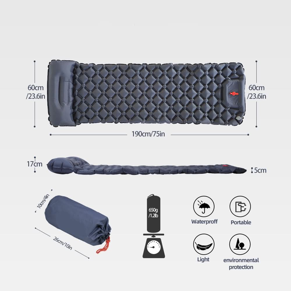 EcoRest – Portable Inflatable Sleeping Pad for Outdoor Fun