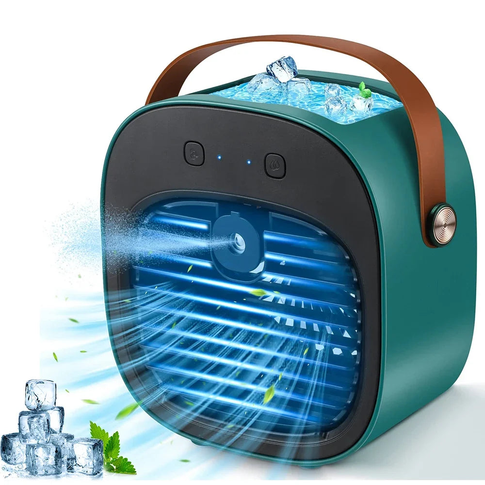 BreezeBuddy Rechargeable Mini Air Cooler – Portable Personal Fan for Travel & Home